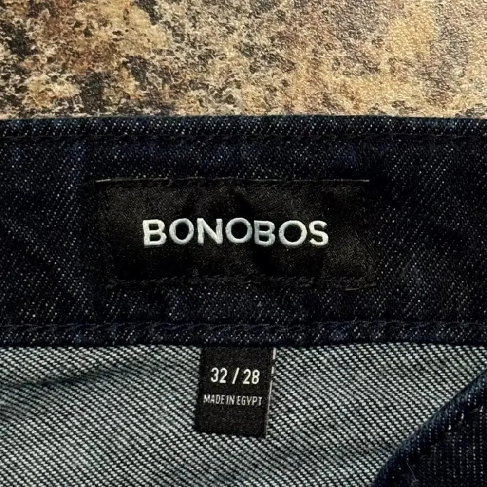 Bonobos Jeans Athletic Straight Dark Wash Blue 32x28 Minimalist Casual Normcore